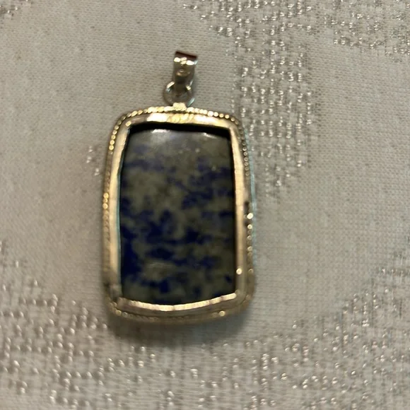 LAPIS ….NEW Sterling silver lapis pendant